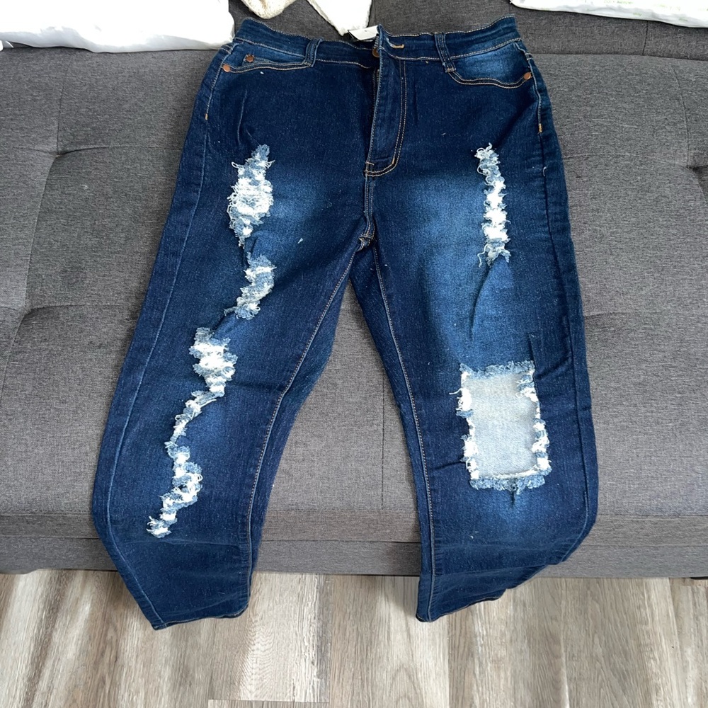 Fashion Nova Distressed Jeans